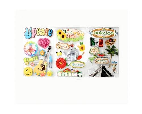 Golden Onion Three-Dimensional Layered Stickers